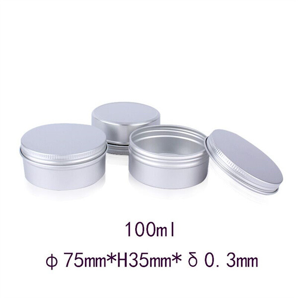 100ml aluminum cosmetic jar 100ml cosmetic aluminum tin