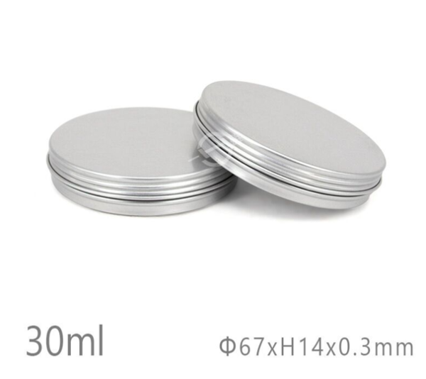 30ml flat aluminum jar 30ml flat aluminum tin