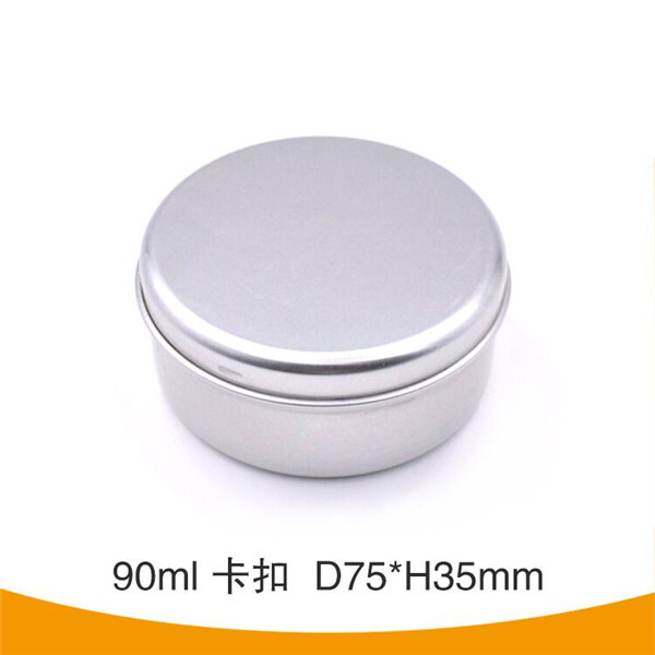 90ml aluminum click lid jar