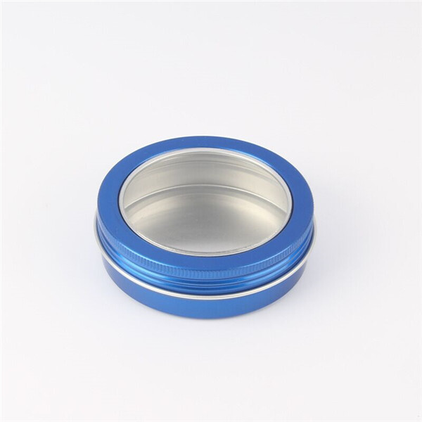 100ml aluminum jar with clear window