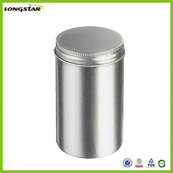 180ml aluminum canister with screw lid