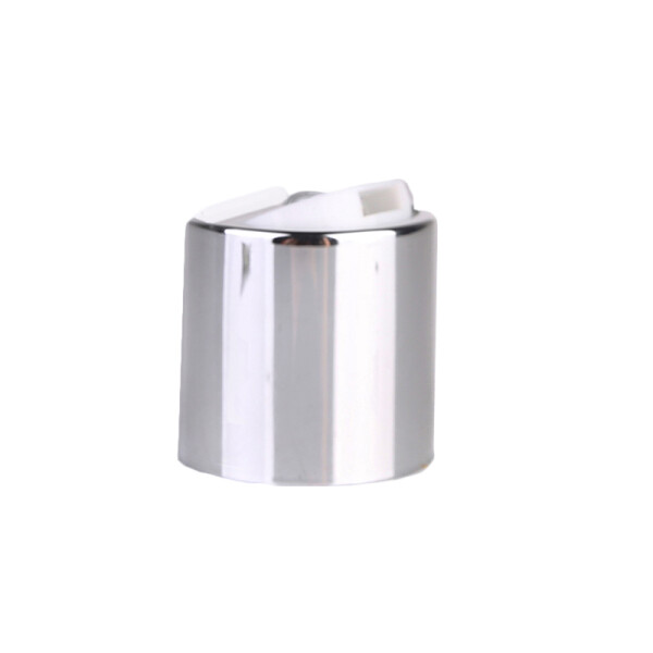 silver aluminum disc top cap