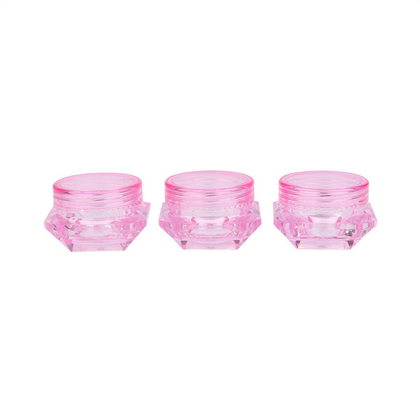 3g 5g cream jar transparent plum plastic cosmetic container