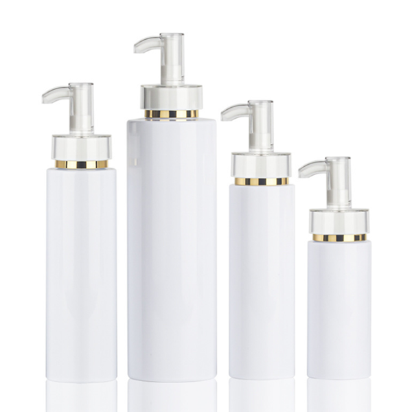 100ml 200ml 300ml 500ml cosmetic packaging Empty Plastic Pet Cylinder Luxurious Body Pump Lotion Bottle