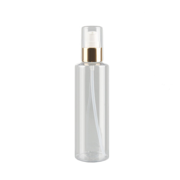 cosmetics packaging bottle with pump