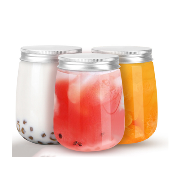 400ml 500ml  jars clear transparent jar with lids