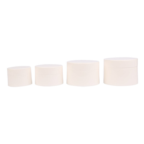 PP white cream jar plastic cosmetic container cream bottle