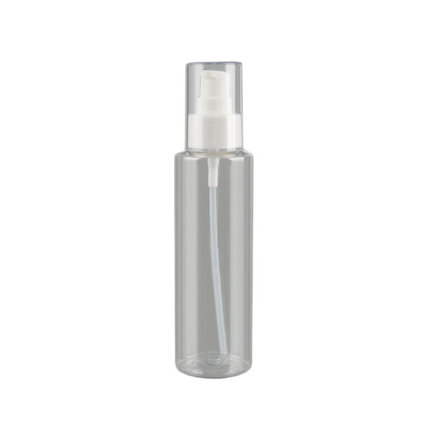 Transparent Cosmetic Bottle Wtih Plastic Pump