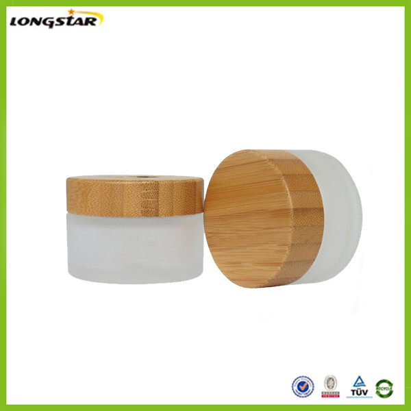 glass jar with bamboo cap