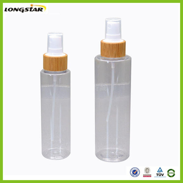 plastic jar with bamboo fine mist sprayer